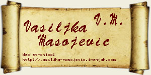 Vasiljka Mašojević vizit kartica